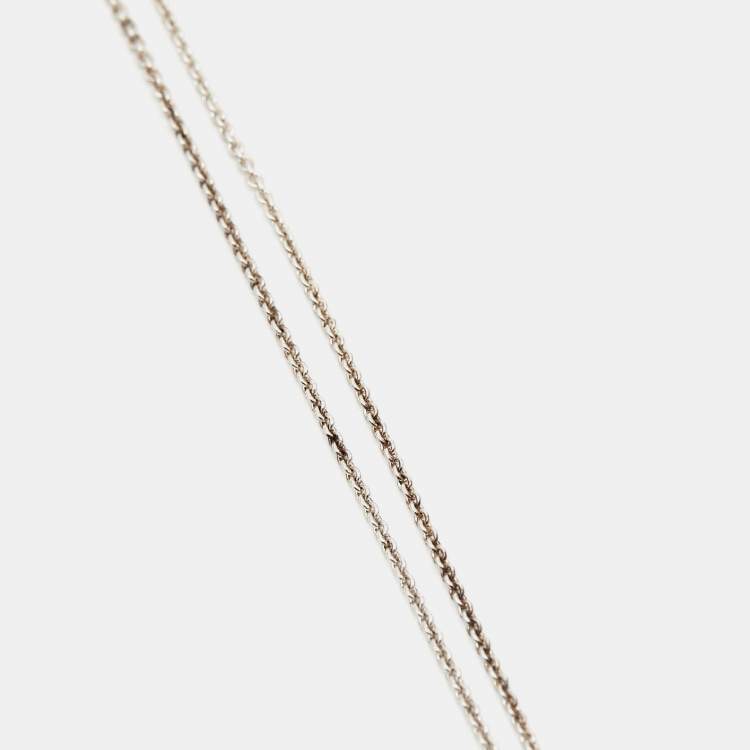 Pre Owned Tiffany & Co. 1837 Sterling Silver Bar Pendant Necklace