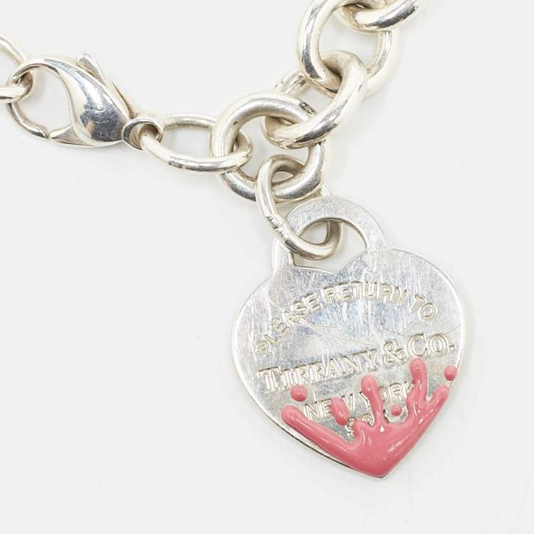 Pre Owned Tiffany & Co. Return To Tiffany Splash Sterling Silver Bracelet