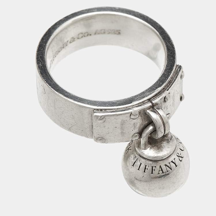 Pre Owned Tiffany & Co.  HardWear Sterling Silver Ring Size 49