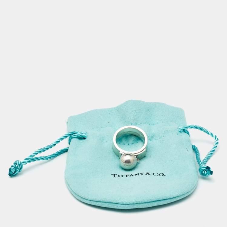 Pre Owned Tiffany & Co.  HardWear Sterling Silver Ring Size 49