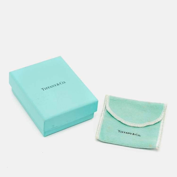 Pre Owned Tiffany & Co. Large Notes Round Disc Sterling Silver 925 Pendant Necklace