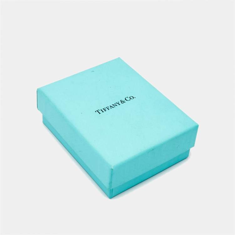 Pre Owned Tiffany & Co. Tiffany 1837 Interlocking Circles Rubedo and Sterling Silver Pendant Necklace