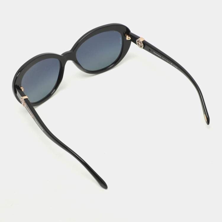 Pre Owned Tiffany & Co. Blue TF 4118-B Polarized Square Sunglasses