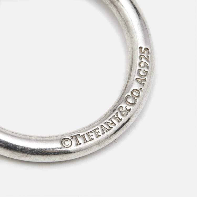 Pre Owned Tiffany & Co. Horse Shoe Sterling Silver Charm Key Ring 