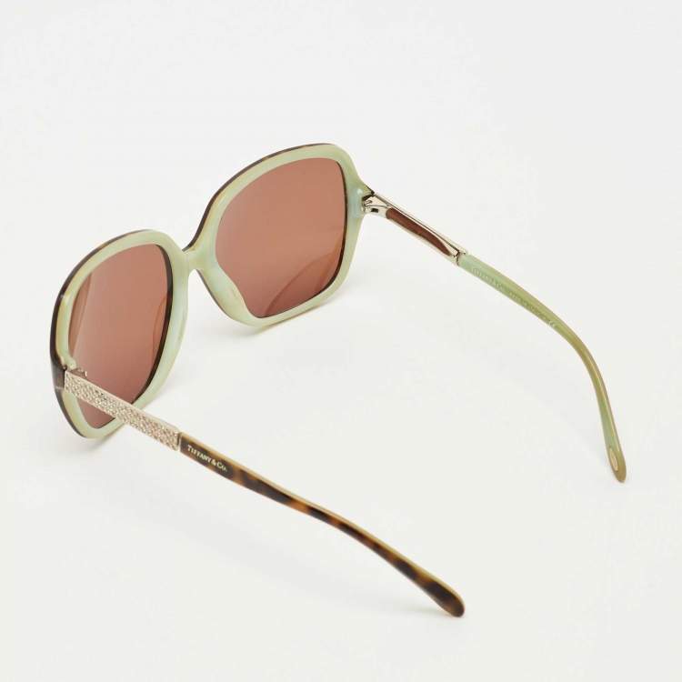 Pre Owned Tiffany & Co. Brown/Blue Gradient TF4072 B Oversized Sunglasses