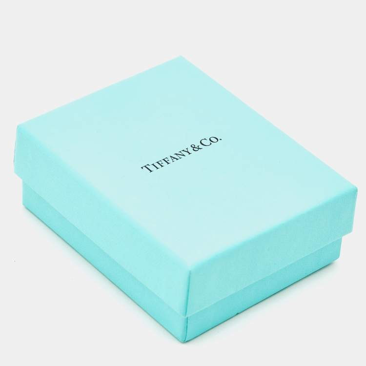 Pre Owned Tiffany & Co. Elsa Peretti Open Heart Sterling Silver 925 Pendant Necklace