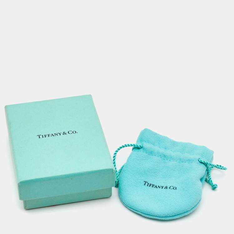 Pre Owned Tiffany & Co. Elsa Peretti Open Heart Sterling Silver Pendant Necklace