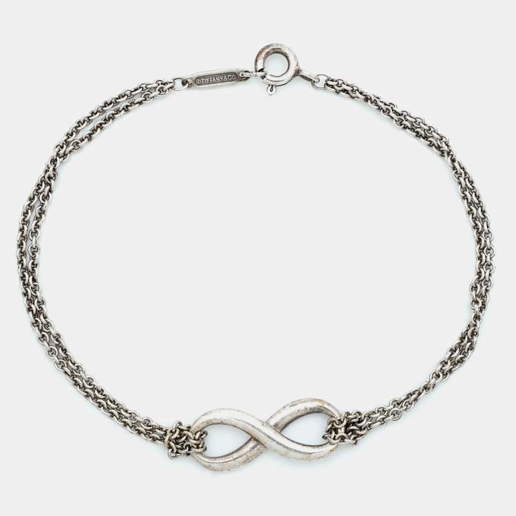 مملوكة مسبقًا Tiffany & Co. Infinity Sterling Silver Bracelet