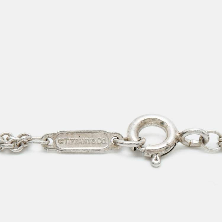 مملوكة مسبقًا Tiffany & Co. Infinity Sterling Silver Double Chain Bracelet