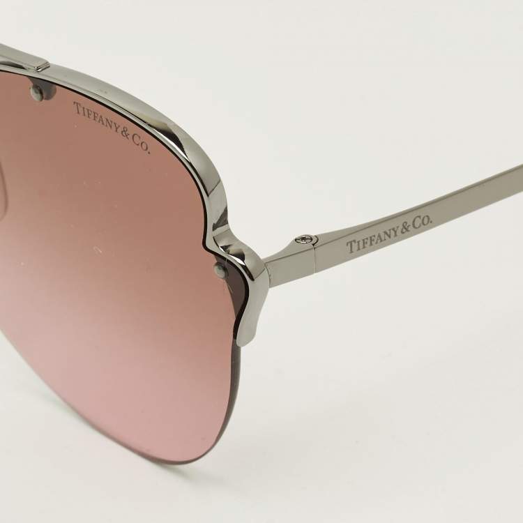 Pre Owned Tiffany & Co. Brown/Pink Gradient TF 3063 Butterfly Sunglasses