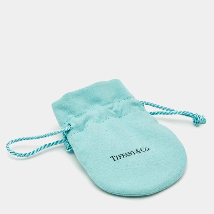 Pre Owned Tiffany & Co. Return to Tiffany Mini Double Heart Tag Enamel Sterling Silver Chain Necklace