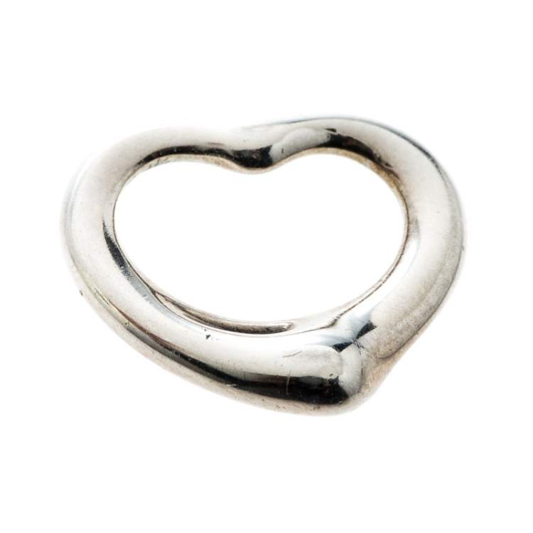 Pre Owned Tiffany & Co. Elsa Peretti Open Heart Silver Pendant
