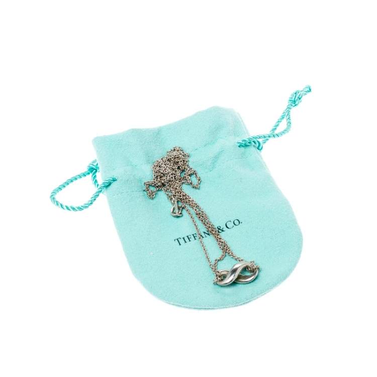 Pre Owned Tiffany & Co. Tiffany Infinity Silver Pendant Necklace