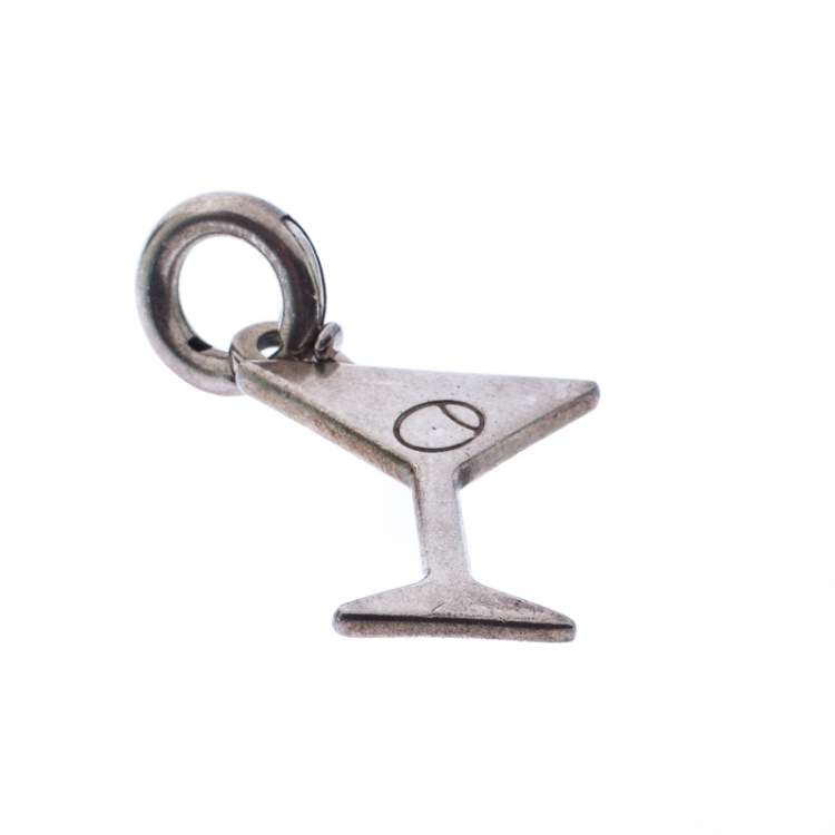 مملوكة مسبقًا Tiffany & Co Martini Silver Pendant Charm 