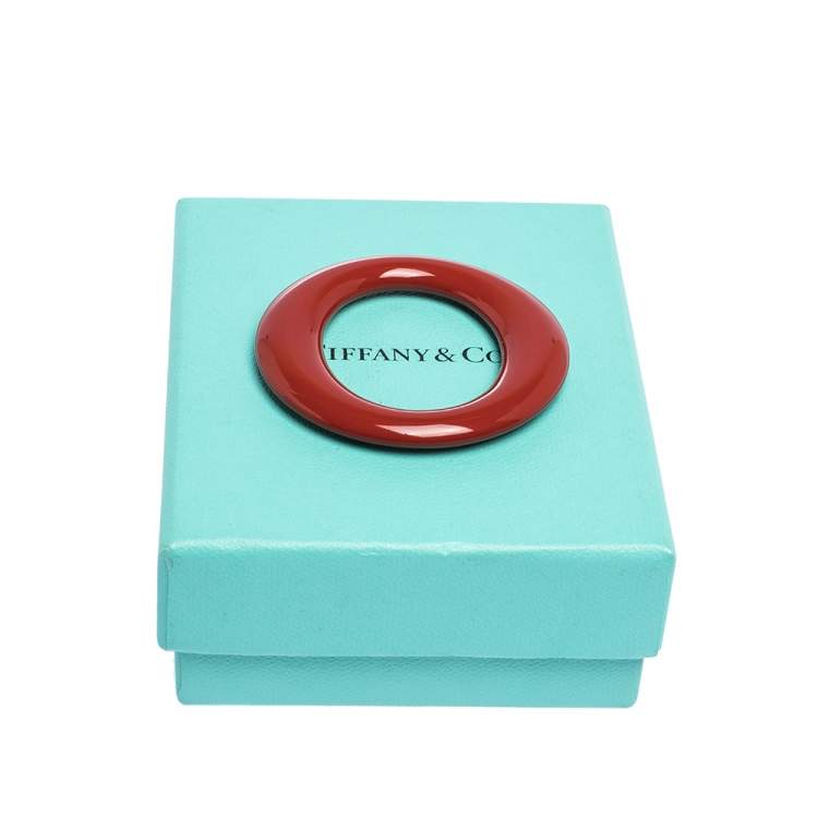 Pre Owned Tiffany & Co. Elsa Peretti Red Lacquer Sevillana Pendant