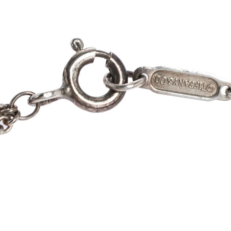 Pre Owned Tiffany & Co. Infinity Silver Chain Link Bracelet