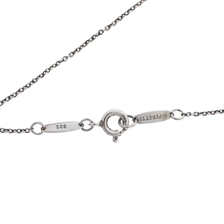 Pre Owned Tiffany & Co. Infinity Cross Silver Pendant Necklace