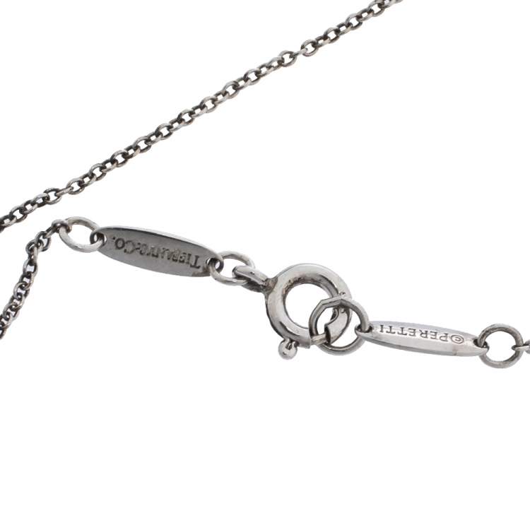 Pre Owned Tiffany & Co. Infinity Cross Silver Pendant Necklace