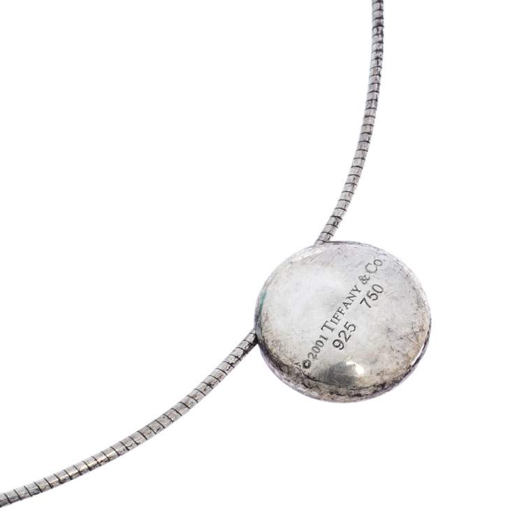 Pre Owned Tiffany & Co. Etoile Multi Color Gemstone Silver Pendant Necklace