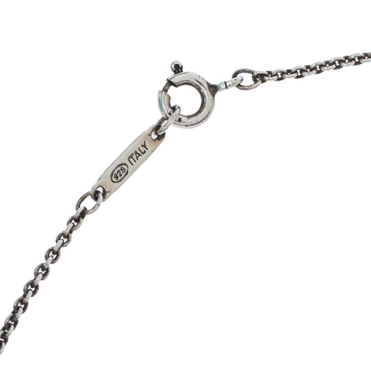 مملوكة مسبقًا Tiffany & Co. Return To Tiffany Heart Tag Silver Extra Large Pendant Necklace
