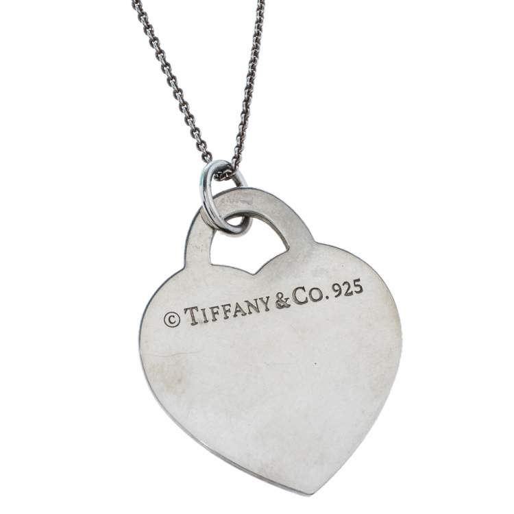 tiffany extra large heart pendant