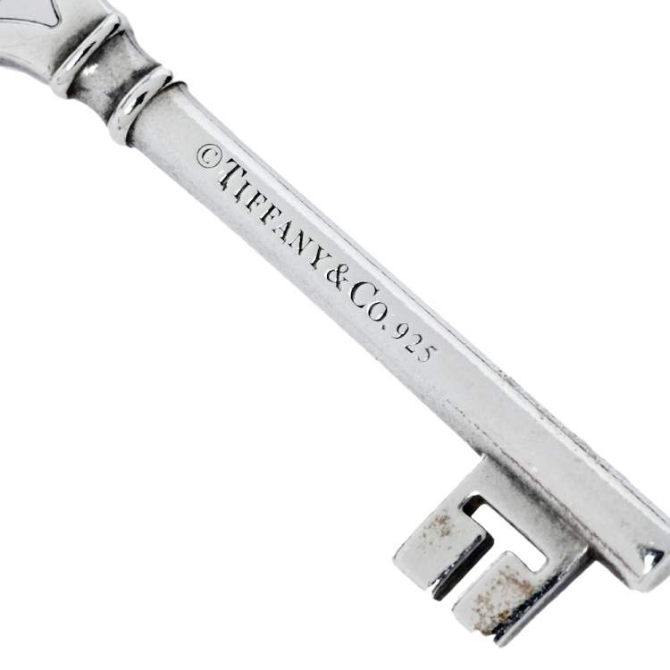 Pre Owned Tiffany & Co. Crown Key Silver Pendant