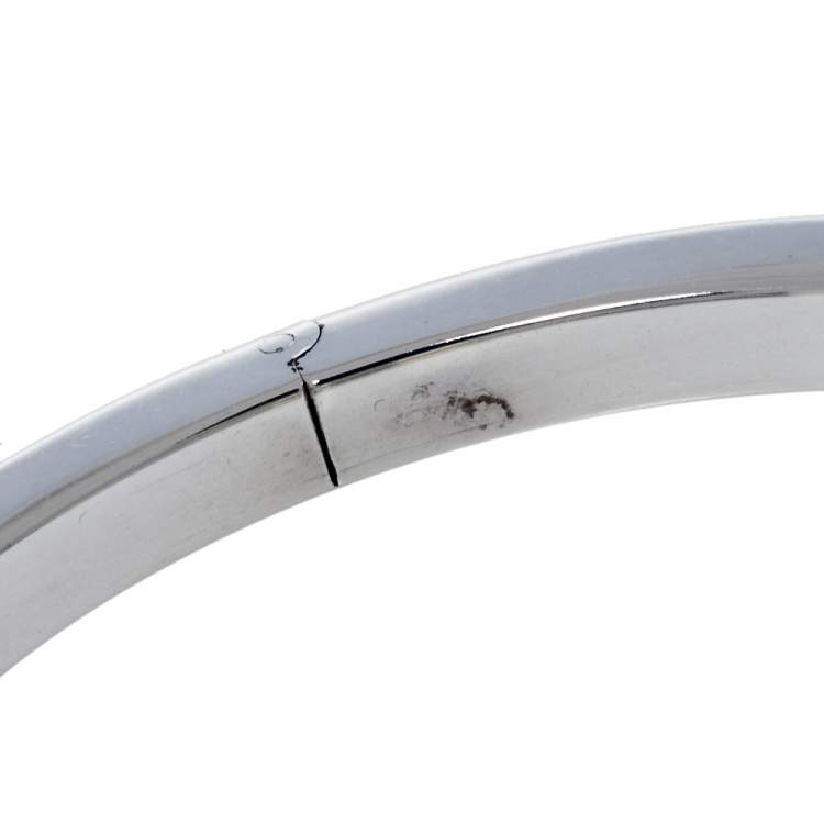 Pre Owned Tiffany & Co. Tiffany T Silver Square Bracelet 