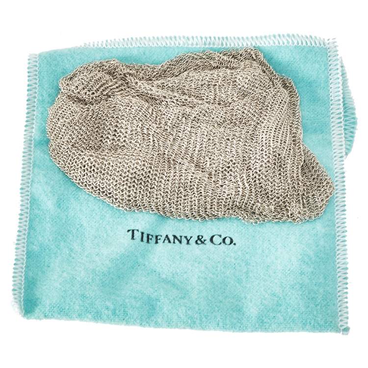 مملوكة مسبقًا Tiffany & Co. Elsa Peretti Silver Mesh Scarf Necklace