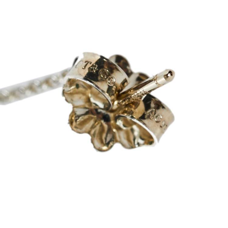 Pre Owned Tiffany & Co. Sterling Silver Black Onyx Drop Earrings