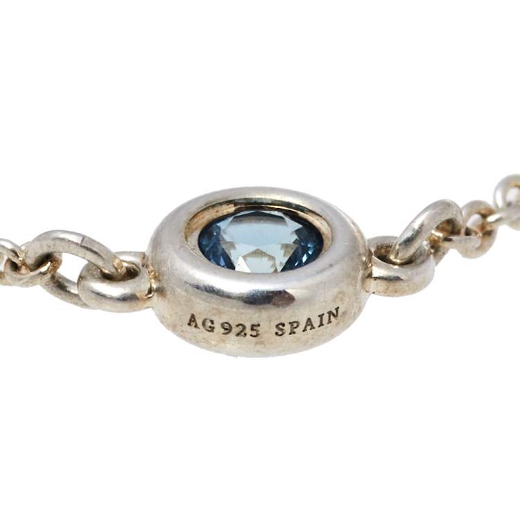 Pre Owned Tiffany & Co. Sterling Silver Elsa Peretti Color By The Yard Ring