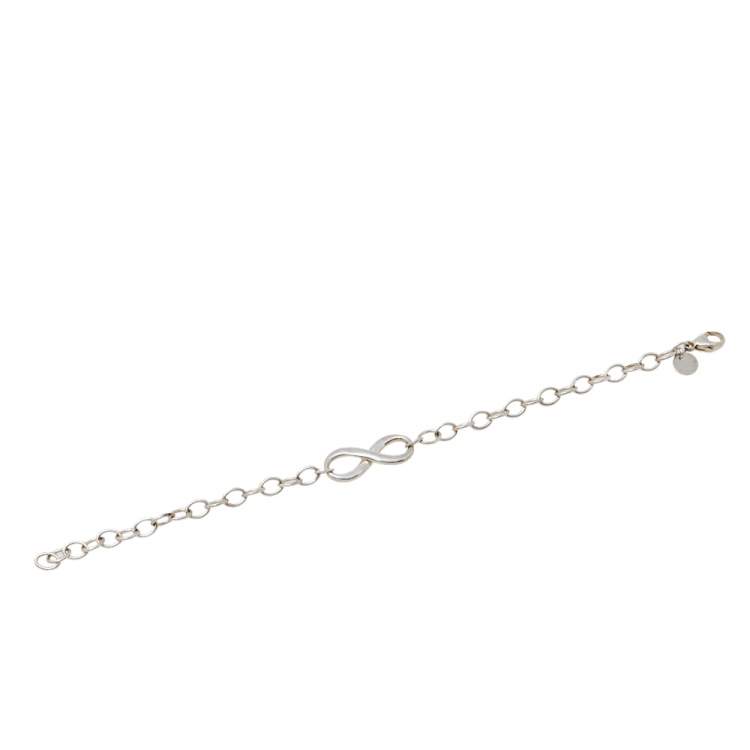 Pre Owned Tiffany & Co. Sterling Silver Infinity Bracelet