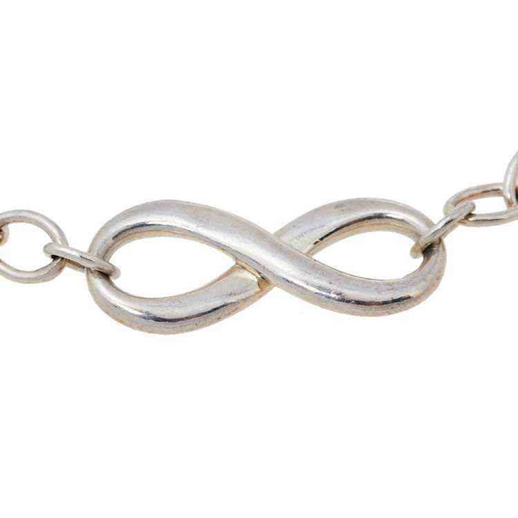 Pre Owned Tiffany & Co. Sterling Silver Infinity Bracelet