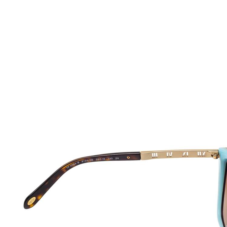مملوكة مسبقًا Tiffany & Co. Brown /Brown Gradient TF 4094 - B Atlas Cat Eye Sunglasses