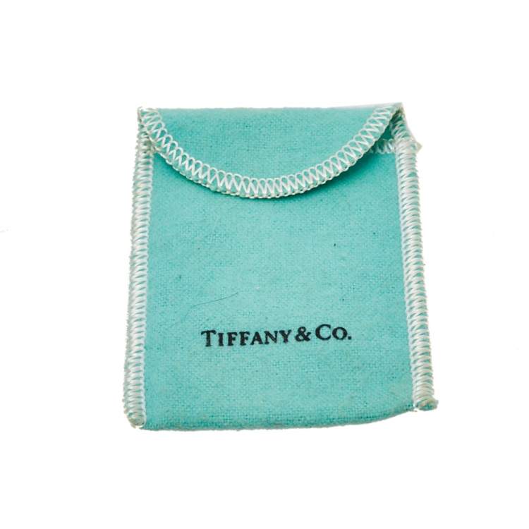 Pre Owned Tiffany & Co. Sterling Silver Return To Tiffany Heart Pendant Bead Necklace