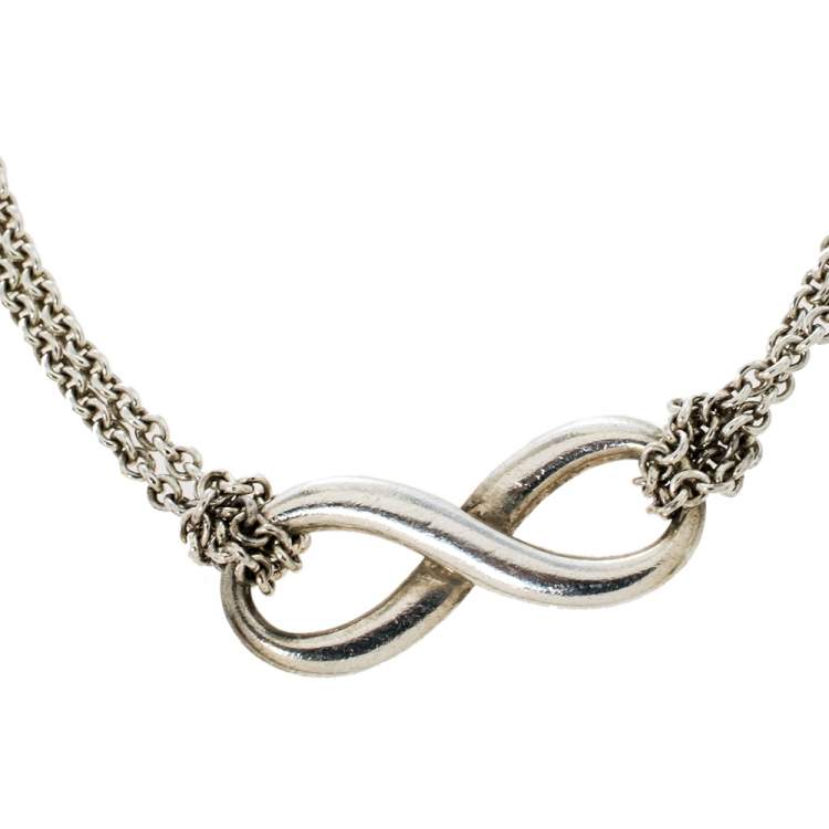 Pre Owned Tiffany & Co. Sterling Silver Infinity Bracelet