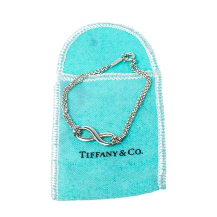 Pre Owned Tiffany & Co. Sterling Silver Infinity Bracelet