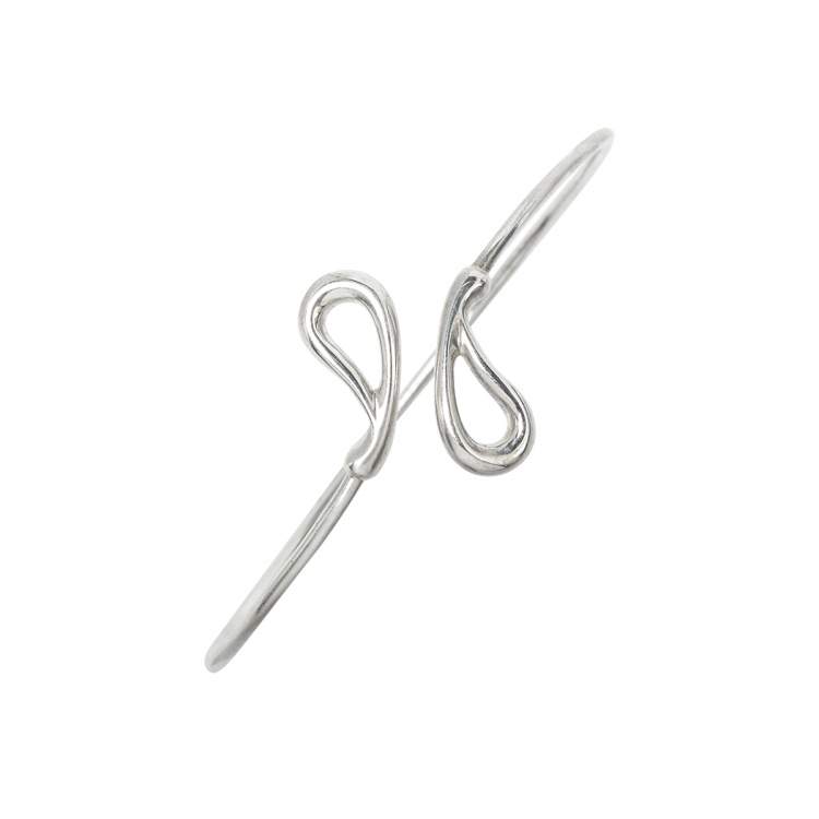 Pre Owned Tiffany & Co. Elsa Peretti Teardrop Sterling Silver Cuff Bracelet
