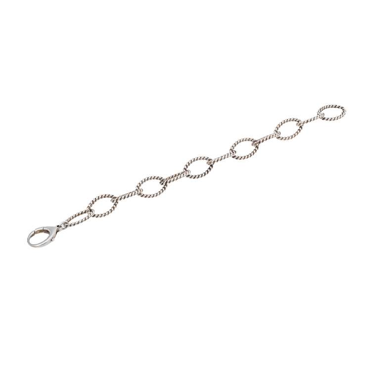 Pre Owned Tiffany & Co. Oval Twist Sterling Silver Link Bracelet