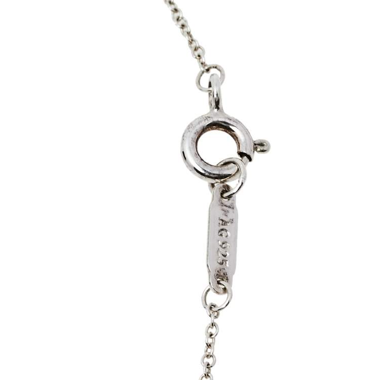 Pre Owned Tiffany & Co. Return To Tiffany Heart Tag Sterling Silver Pendant Necklace