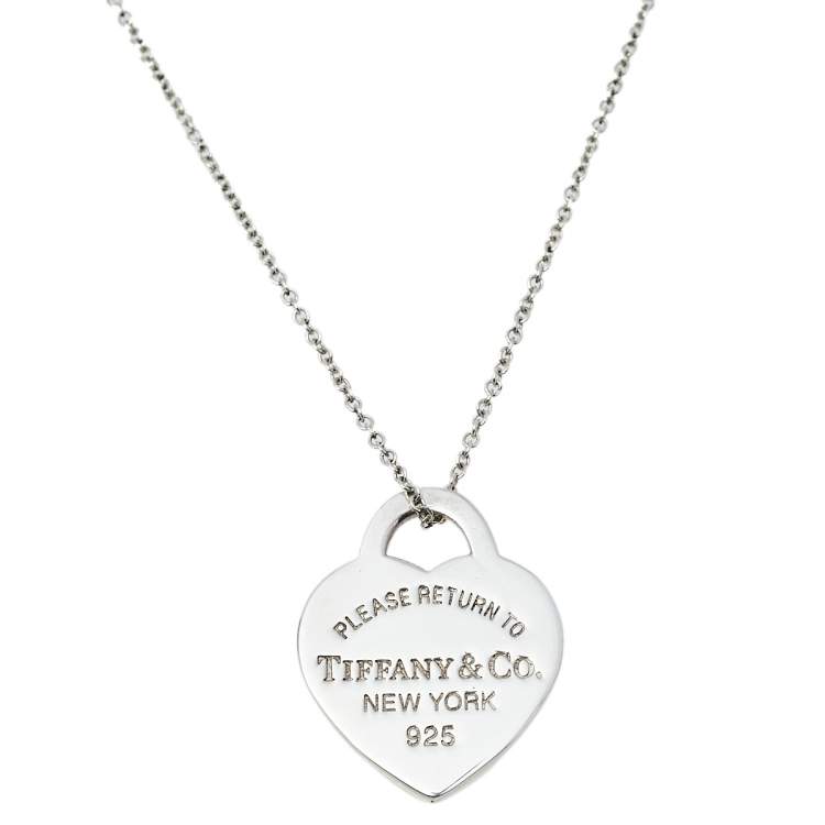 Tiffany & Co. T&Co Initial Necklace Sterling Silver 18-20” adjustable |  Initial necklace, Tiffany & co., Initials