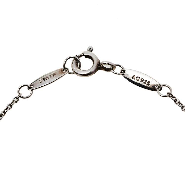 Pre Owned Tiffany & Co. Elsa Peretti Color By The Yard Sterling Silver Bracelet