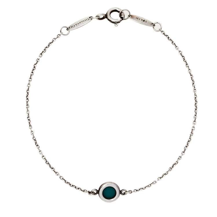 Pre Owned Tiffany & Co. Elsa Peretti Color By The Yard Sterling Silver Bracelet