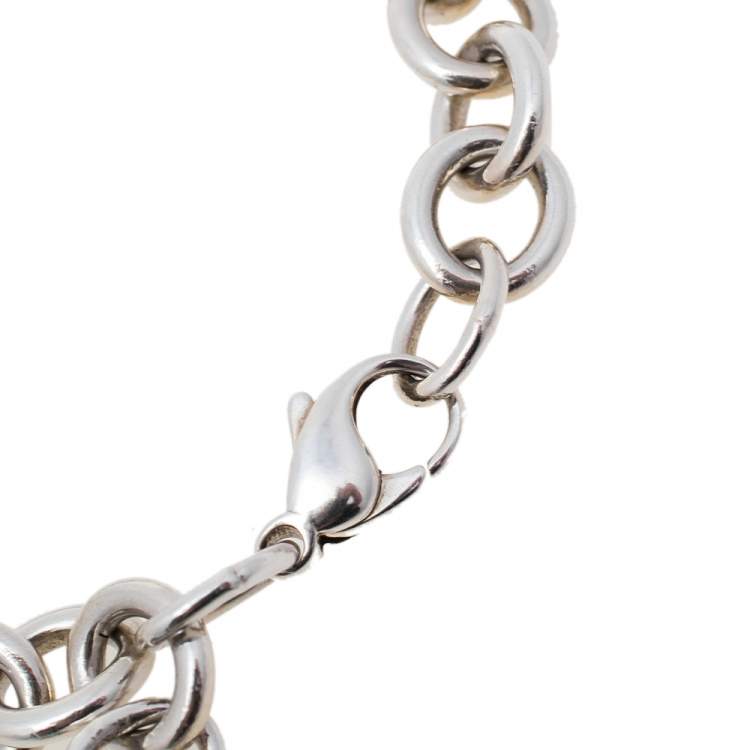 Pre Owned Tiffany & Co. Return to Tiffany Heart Tag Charm Bracelet 