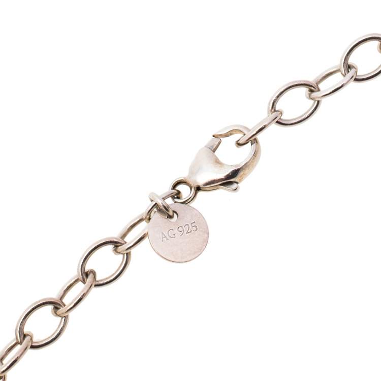 Pre Owned Tiffany & Co. Infinity Sterling Silver Pendant Necklace 