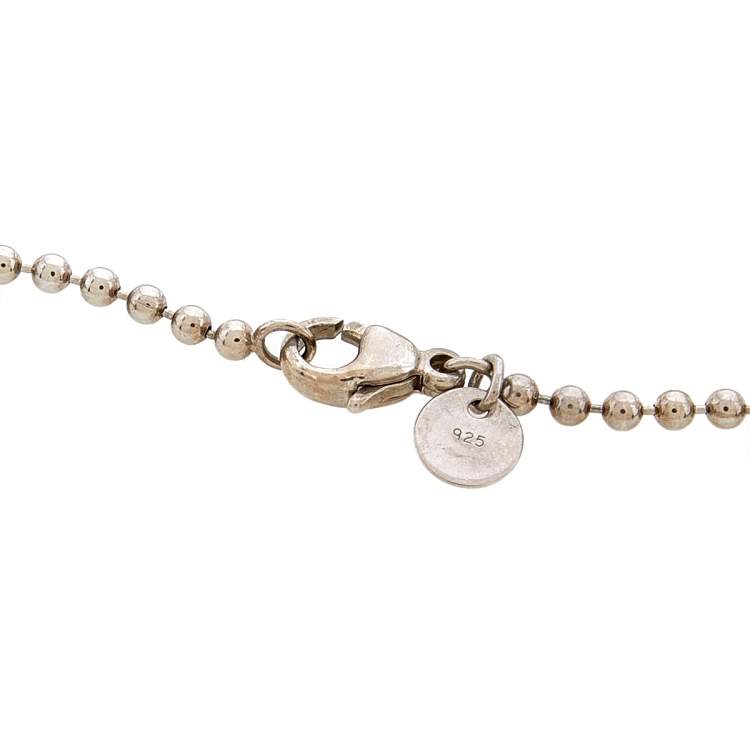 Pre Owned Tiffany & Co. Return To Tiffany Heart Tag Silver Pendant Necklace