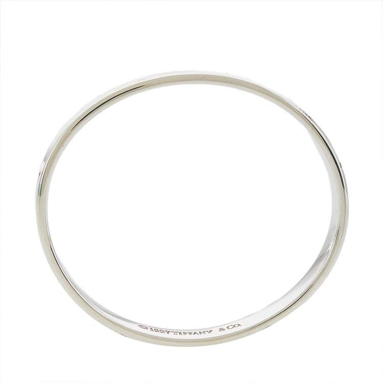 Pre Owned Tiffany & Co. 1837 Silver Bangle Bracelet