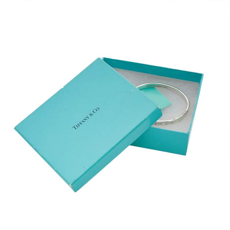 Pre Owned Tiffany & Co. 1837 Silver Bangle Bracelet