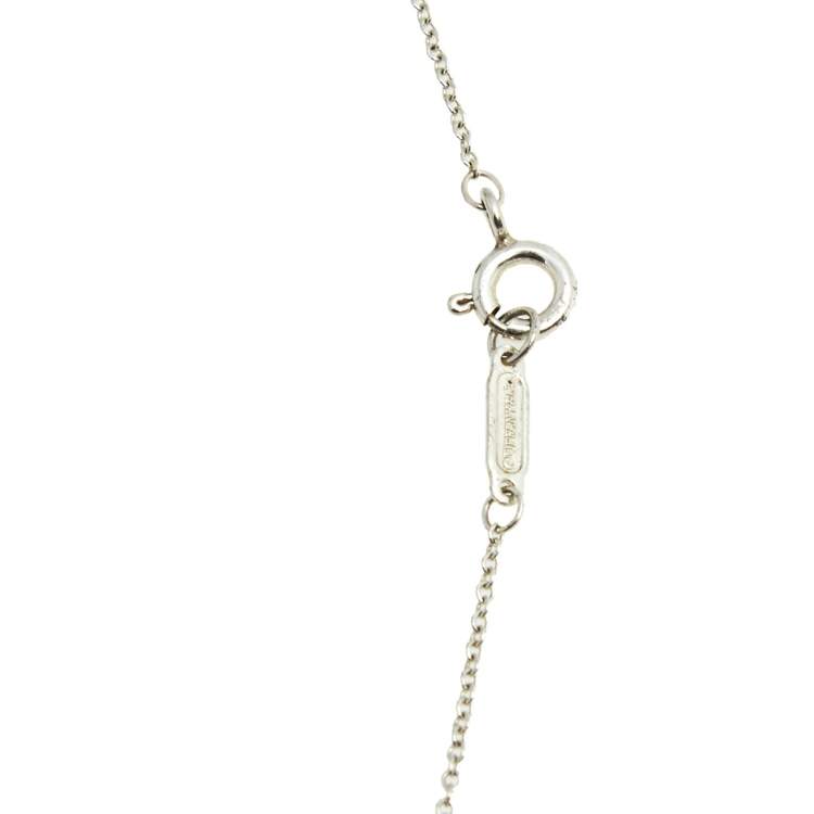 Pre Owned Tiffany & Co. Return To Tiffany Blue Double Heart Tag Pendant Necklace