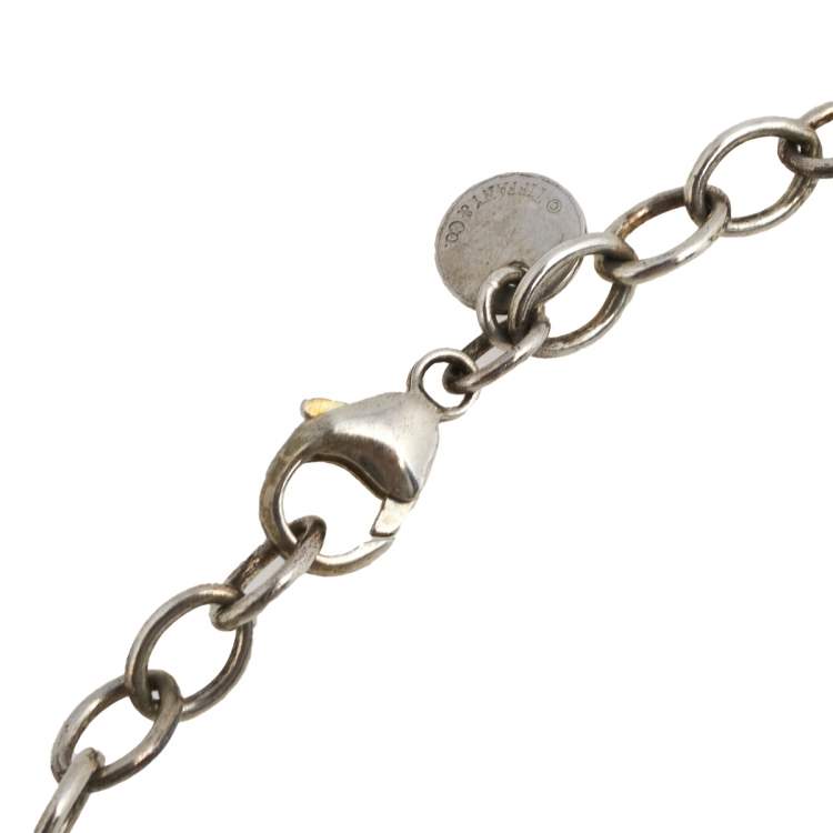 Pre Owned Tiffany & Co. Infinity Silver Chain Link Bracelet