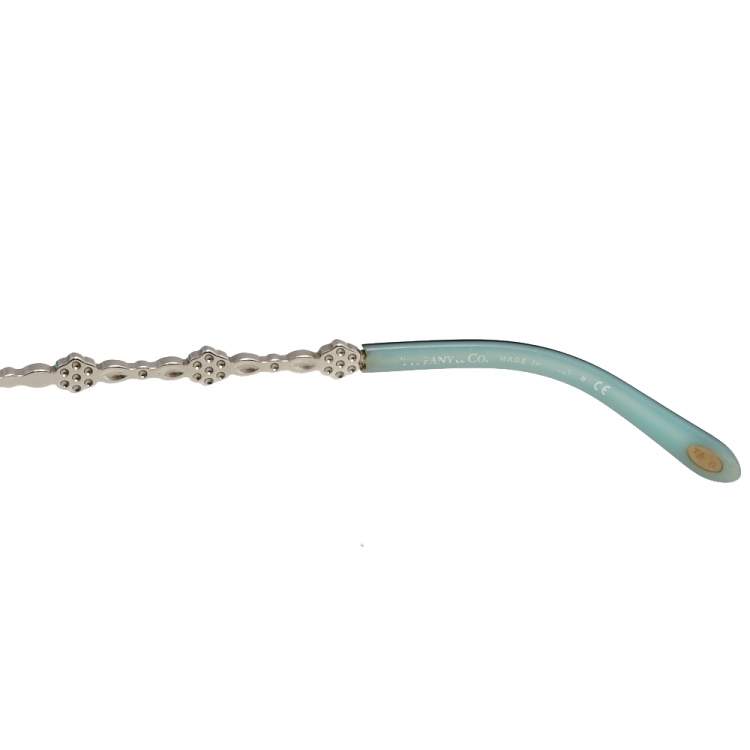 Pre Owned Tiffany & Co. Black/Grey Gradient TF 4053-B Crystal Cat Eye Sunglasses